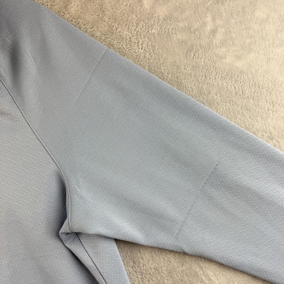 Rhone Pullover Shirt Mens Small Light Blue Snap Mock Neck Performance Athletic - Picture 7 of 15